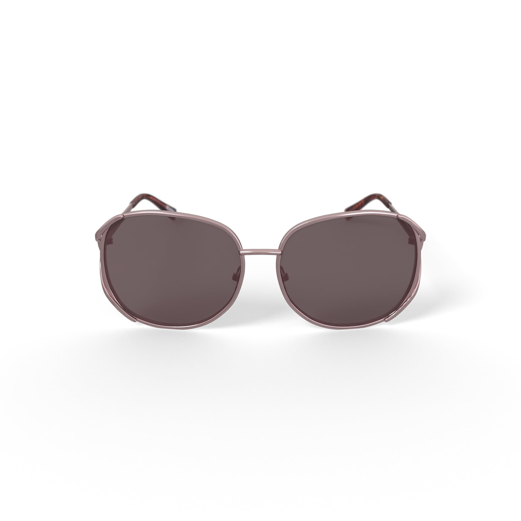 Reverb Women's Vented Square Prescription Fashion Sunglasses, RVLOS4000, Almond Brown, 61-16-140, with Case