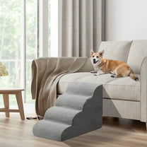 Kadyn 4 Steps Pet Stairs for Dogs and Cats - Gray