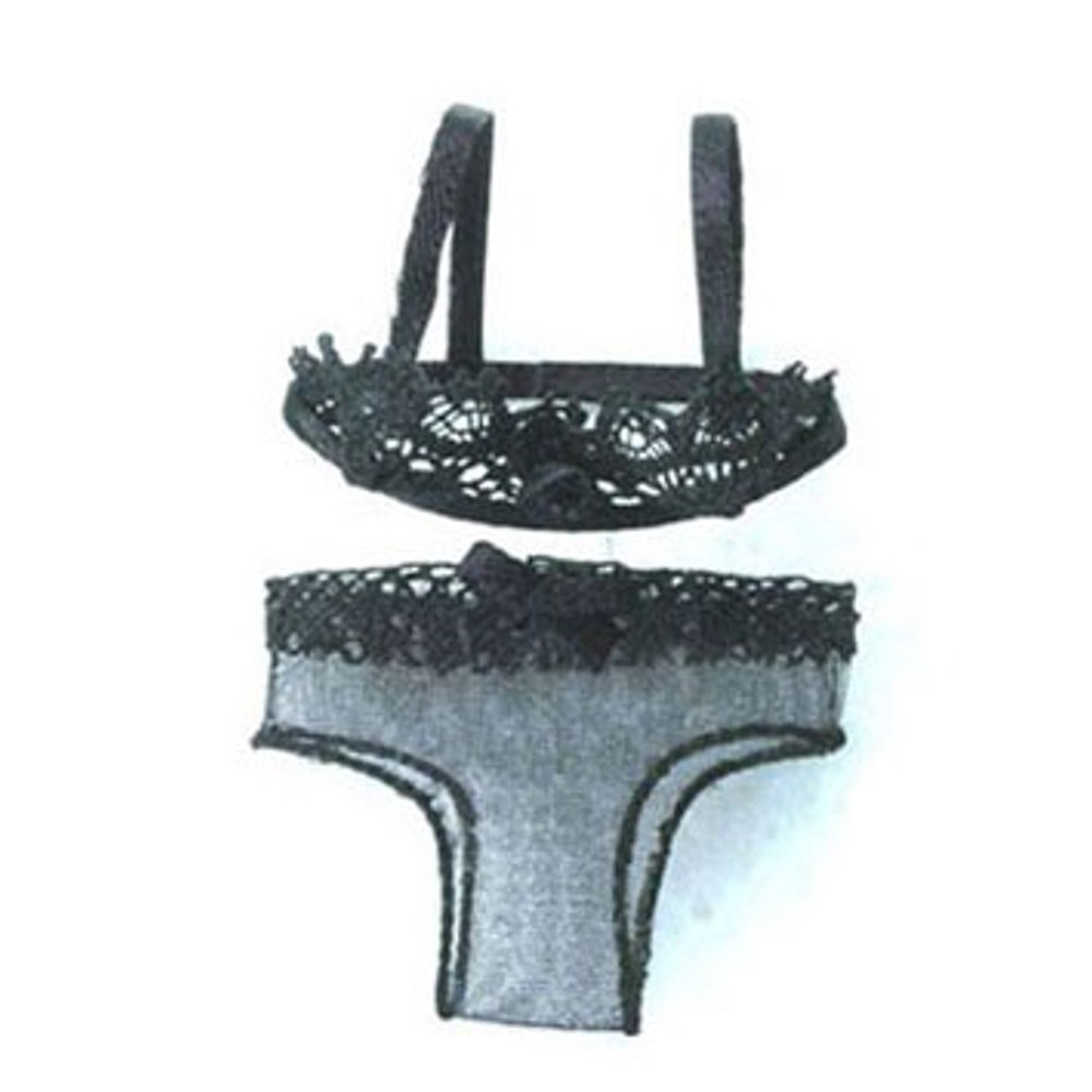 Dollhouse Bra And Underwear Set, Black