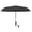 Black, variant on Gallickan Clip On Folding Sun Umbrella for Camping Chair, UPF50+ Black Coating, Portable Beach Fishing Parasol with Clamp, Alloy, Gray