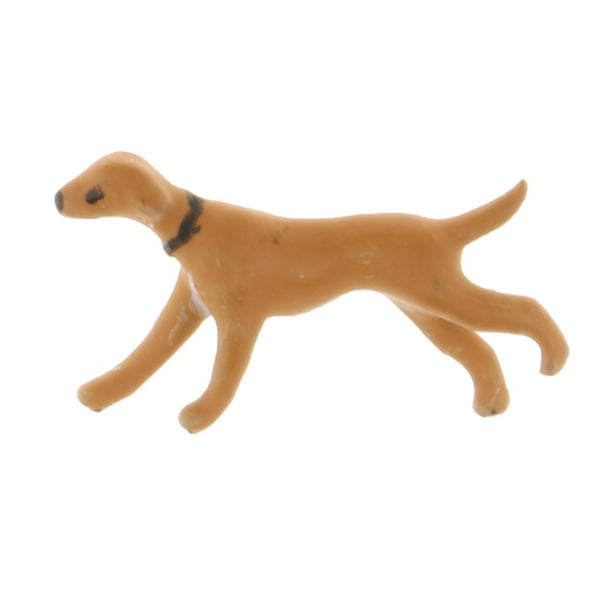 Miniatura de perro pintada a mano a escala 1:64, de PVC, para juguetes Matchbox. Style8