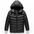 thumbnail image 5 of Hicidod Kids Unisex Heated Jacket Lightweight Water-Resistant Hooded Puffer Heated Coat Solid Usb Charging Hooded Heated Jackets, 5 of 7