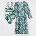 thumbnail image 5 of Gibobby Conjunto de bikini para mujer Bikinis de cintura alta para mujer, conjunto de Bikini Sexy de 3 piezas, traje de baño para cubrir, traje de baño d(Verde,M), 5 of 5