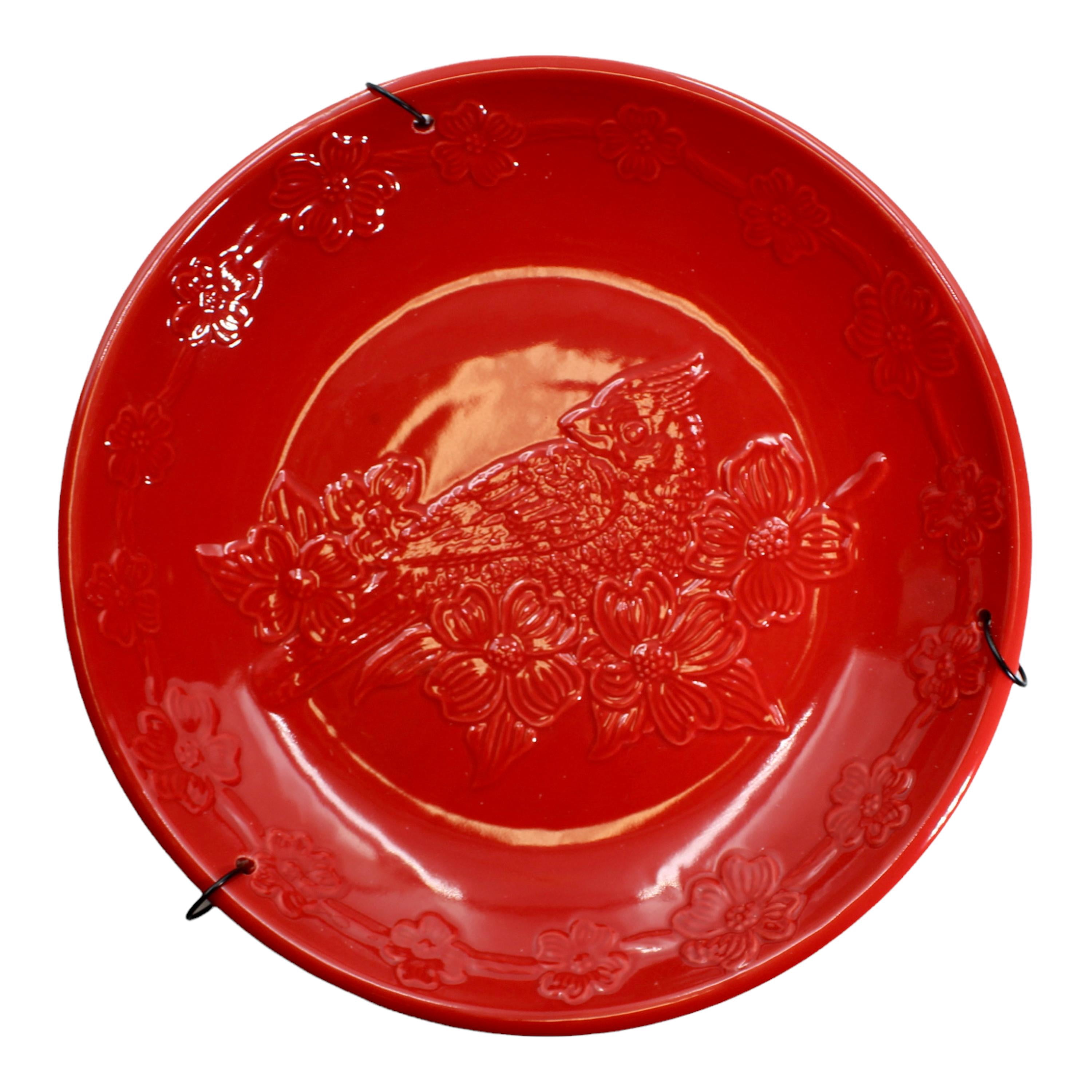 Backyard Essentials Bird Bath Hanging Birdbath Cardinal Red for Bird Feeders