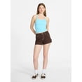 thumbnail image 2 of No Boundaries Cropped Textured Stitch Tank Top, Women's XXS-XXL, 2 of 5