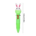 thumbnail image 3 of ROLKFUK 4-in-1 Retractable Ballpoint Pen Mini Cute 3D Bunny Design Multicolor 4 Colors Pens for Ki-ds Sch-ool Supplies Easter Basket Stuffers Party Favors Pocket Sized, 3 of 6
