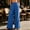 Blue, variant on Gamviast Womens Wide Leg Pants Elastic Waist Breathable Crinkle Gauze Full Length Trousers with Pockets Ruffle Hem Beach Vacation Casual Wear Gray S