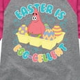 thumbnail image 3 of SpongeBob Squarepants - Easter Is Egg - Toddler And Youth Girls Raglan Graphic T-Shirt, 3 of 6