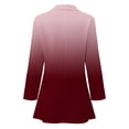 thumbnail image 5 of Gibobby Blazer para mujer Blazers para Mujeres Blazer Casual de Manga Larga con Botones de Solapa para Trabajo y Oficina(Vino,CH), 5 of 5
