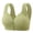Green, variant on Women Front Closure Lace Wireless Bra, Comfort Support T-Shirt Bra, Seamless Lightly Padded Everyday Underwear for Seniors & Daily Wear Red 36