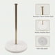 thumbnail image 5 of For 7 'heavy marble -based white marble paper towel holder for bench, kitchen, bathroom, standard or jumbo -sized roll paper (brushed gold), 5 of 5