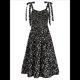 thumbnail image 2 of Vestido de Verano Informal con Escote en V, Color Negro, Talla XL, 2 of 10