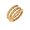 Gold, variant on Minimalist Geometry Triple Layers Wrap Adjustable Band Rings for Women Stainless Steel Textured Twist Open Statement Finger Band Stacking Rings Dainty Jewelry