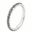 thumbnail image 3 of Stackable Expressions Sterling Silver Antiqued Ring, 3 of 8