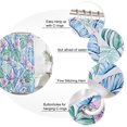 thumbnail image 3 of Watercolor Monstera Palm Leaf Bathroom Shower Curtains with 12 Hooks Polyester Waterproof Shower Curtain for Stalls and Bathtubs Tropical Floral Jungle Decorative Bathroom Curtain 54x78 Inches, 3 of 9