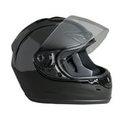 FUEL Adult Full-Face Motorcycle Helmet DOT Approved Gloss Black, Large