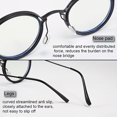 thumbnail image 2 of Gafas de lectura de metal circulares negras retro for hombres y mujeres Lentes HD antideslumbrantes +1.00 a +4.00 dioptrías Protección contra la tensión ocular de la computadora con estuche, 2 of 3