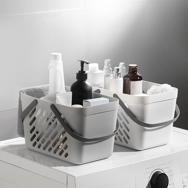 Panier de Douche de Salle de Bain à Main, Panier d'Égouttage pour Rangement en Dortoir avec Maille à Séchage Rapide et Conception Résistante à la Rouille pour Étudiants Universitaires et Petites Salles de Bain Sopatenor
