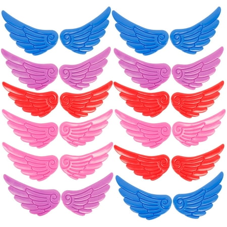 

Skater Shoe Wings Heels Shoes Charm 12 Pairs Roller Ice Skates Accessory Butterflies Decor