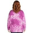thumbnail image 3 of Terra & Sky Women's Plus High-Low French Terrycloth Sweatshirt, 3 of 5