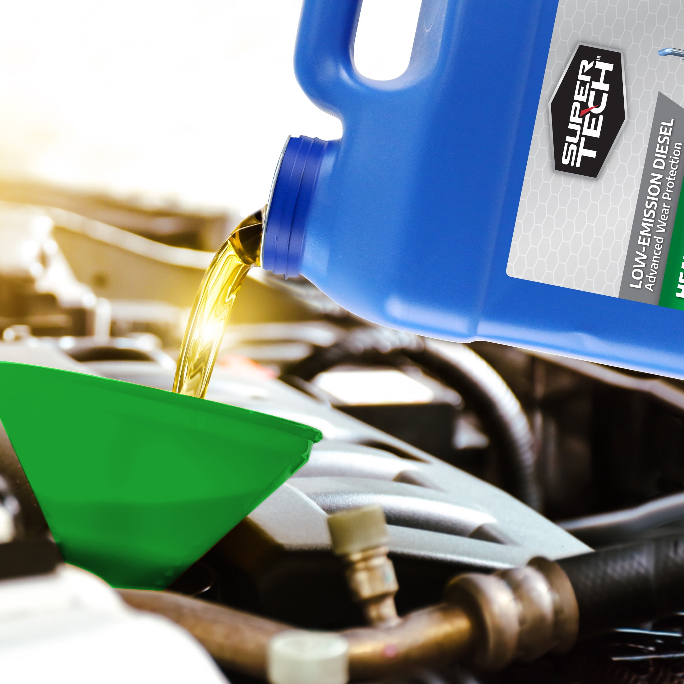 Super Tech Heavy Duty SAE 15W-40 Motor Oil, 2 Gallons