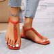 thumbnail image 5 of MKLEKYY Sandalias Elegantes para Mujer, Ideales para Salidas Informales, Días de Playa, Eventos Escolares y Fiestas, de Verano, Planas, de Gamuza, Transpirables., 5 of 5