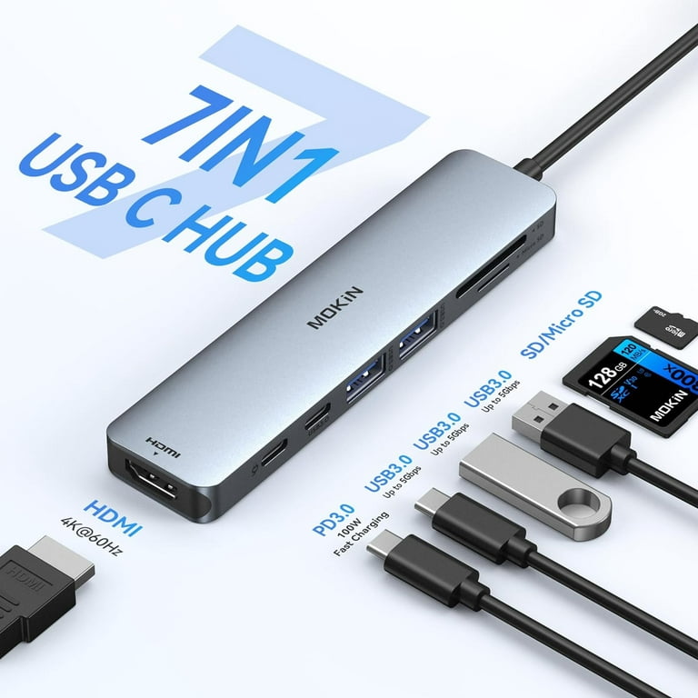  Docking Station USB C to Dual HDMI Adapter, MOKiN USB