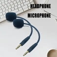 thumbnail image 2 of Bottone Headphone Microphone 3.5mm Male 3-section Mic Boom with Sponge Cover for G5BT Headsets Replacement Accessory, 2 of 7