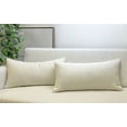 thumbnail image 2 of Aiking Pack of 2 Soft Decorative Knitted Double-Cable Sweater Cozy Throw Pillow Covers, 14x26 inch, Ivory, 2 of 6