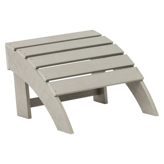 Island Retreat Ez-Care Tek-Wood Adirondack Ottoman - Slate Grey