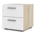 thumbnail image 3 of Tvilum Canada Ensemble de Chambre 2 Pcs avec Commode 4 Tiroirs et Table de Nuit en Blanc, 3 of 21