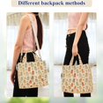 thumbnail image 4 of FORMRS Womens Corduroy Tote Bag Crossbody Shoulder Purse Handbag with Detachable Strap, Cute Cartoon Ghost Pattern, 4 of 7