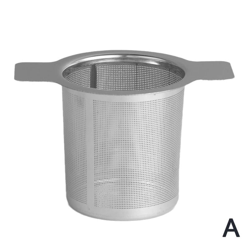 Stainless Steel Mesh Tea Infuser Metal Cups Strainer Loose Leaf Filter With Lid 
