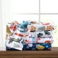 thumbnail image 4 of Poppy & Fritz Kids Space Microfiber Blue 3 Piece Sheet Set-Twin, 4 of 10
