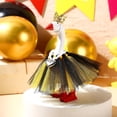 thumbnail image 1 of Feltree 7 Inch Mini Desk Goose Costume with Rhinestone Crown, Tutu and Heart Necklace - Magnetic Princess Outfit for Ducks Figurine Keychain Desk Decor Gift, 1 of 8