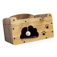 thumbnail image 4 of Casa de cartón para gatos multiusos para que los gatos muelen las patas, centro de actividades para gatos en casa Una sola capa, 4 of 8