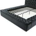 thumbnail image 6 of Better Home Products Cosmopolitan Velvet Upholstered Platform Queen Bed in Black, 6 of 9