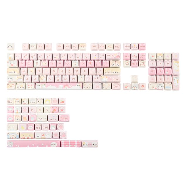 Juego de teclas KiiBoom x Maorbeng Meow Meow Squad 142 PBT Keys