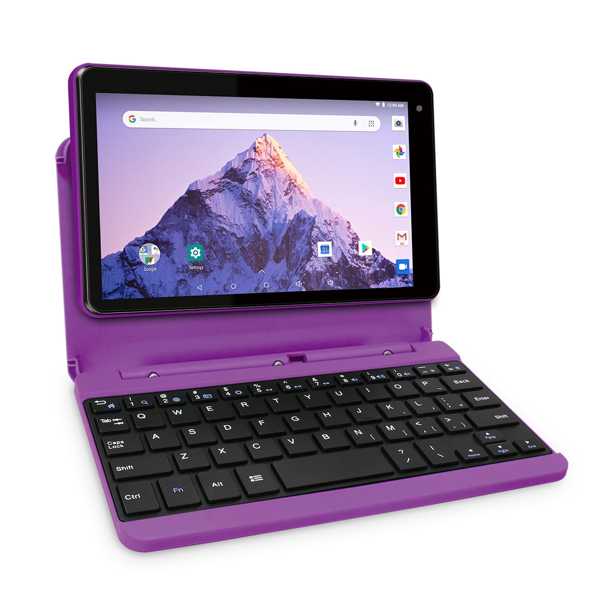 RCA Voyager 7" 16GB Tablet with Keyboard Case Android 8.1, Purple