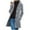 03-Gray, variant on Ecqkame Women's Wool Trench Coats Casual Winter Daily Loose Coat Medium Length Hooded Button Long Sleeved Peacoat Light Blue XXL