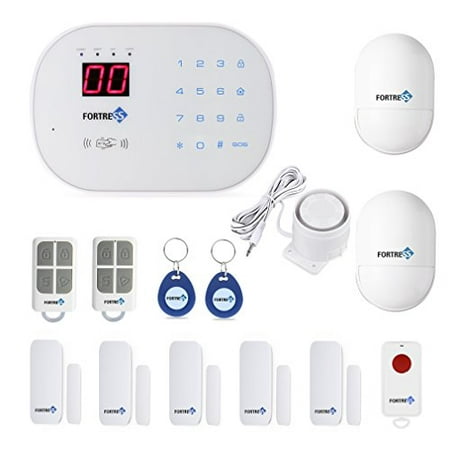 Wi-Fi Wireless Home Security Alarm System Classic Kit by Fortress Security Store DIY Kit- No Contracts Easy To
