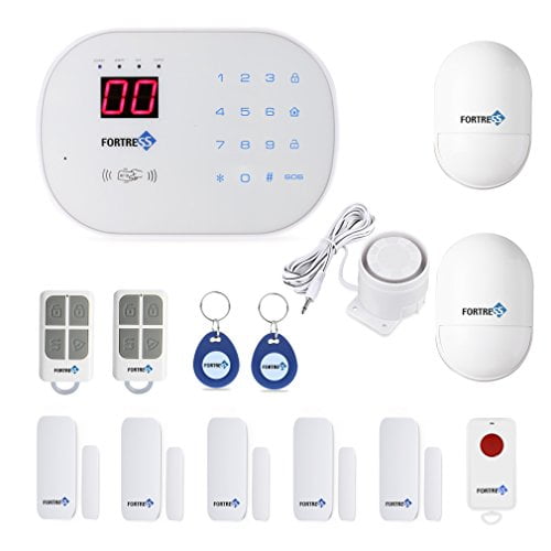 Fortress wireless home security alarm system kit with auto dial Fortress Secuirty Wireless Home Security Alarm System Long Range Classic Kit By Diy Kit Walmart Com Walmart Com