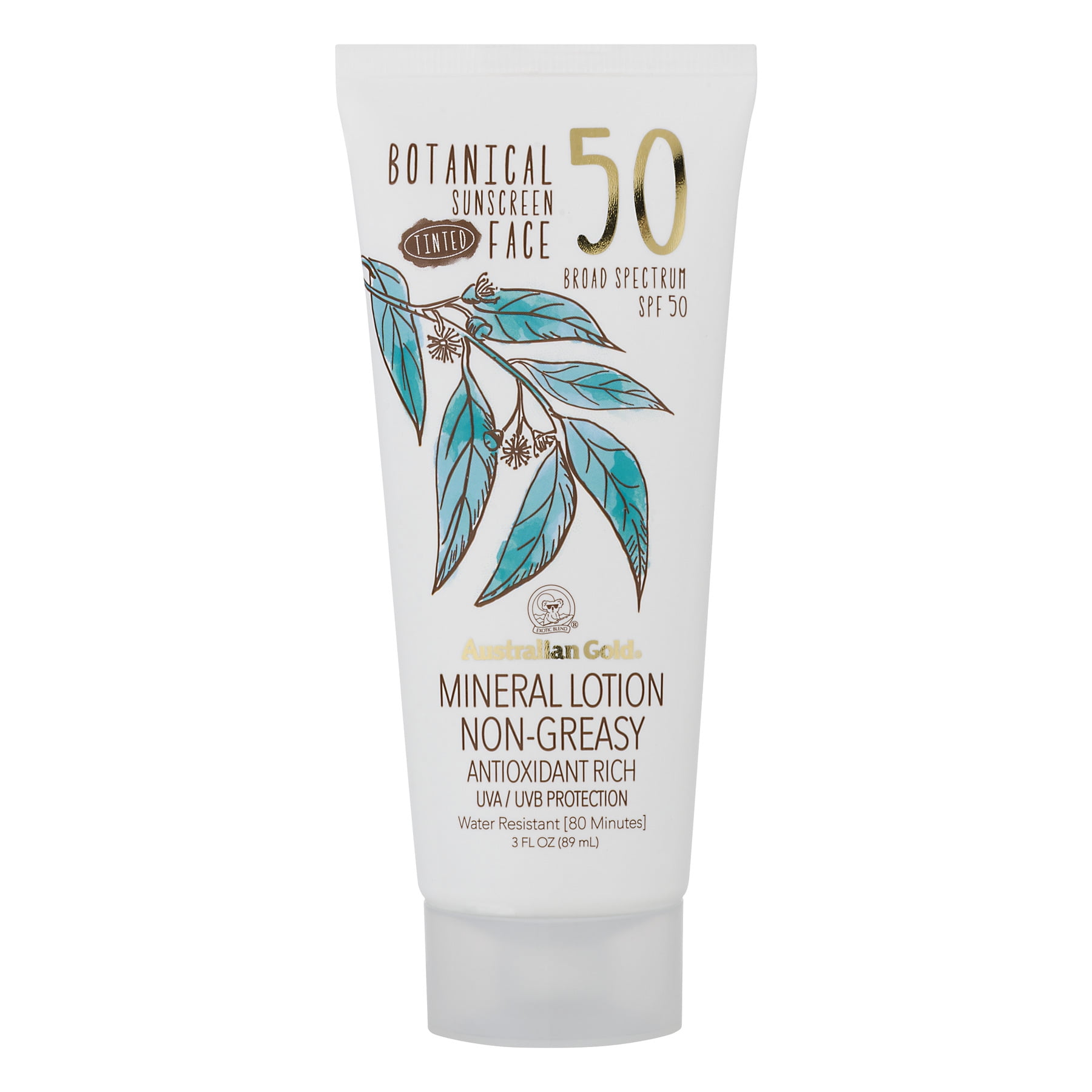 beton Motel Gå tilbage Australian Gold Botanical Sunscreen SPF 50, 3.0 FL OZ - Walmart.com