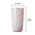 thumbnail image 4 of S'well Stainless Steel Tumbler with Slide-Open Lid, 18oz, Geode Rose, Triple Layered Vacuum Insulated Containers Keeps Drinks Cold for 12 Hours and Hot for 4, BPA Free, 4 of 4