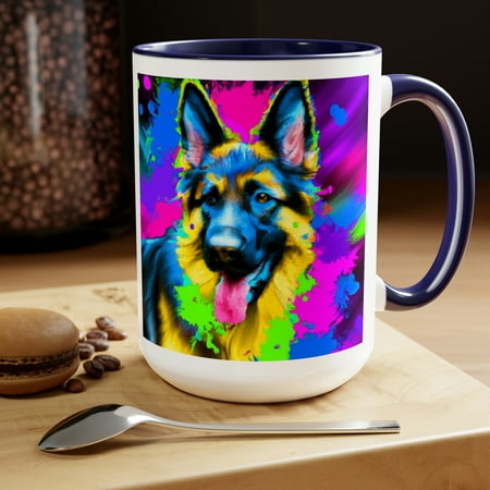 

Graffiti Art German Shepherd Coffee Mug German Shepherd Lovers Gift Idea