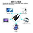 thumbnail image 4 of USB-C 3.1 Male to Female Extension Cable Gen 2 (10Gbps) Devices;Pass Video  Data  Audio Through Male to Female USB C Wire Dock Connector Extension Cord for USB Type-C Data Sync Cable, 4 of 5