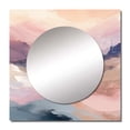 thumbnail image 2 of Designart "Pastel Countryside Beauty Gentle Hues" Abstract Square Mirror For Wall Decor - Large Pink Square Printed Wall Mirror Art - Square Country Mirror - Wall Mounted Square Large Mirror, 2 of 5
