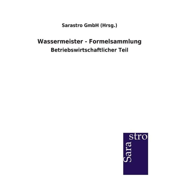 Wassermeister - Formelsammlung (Paperback)