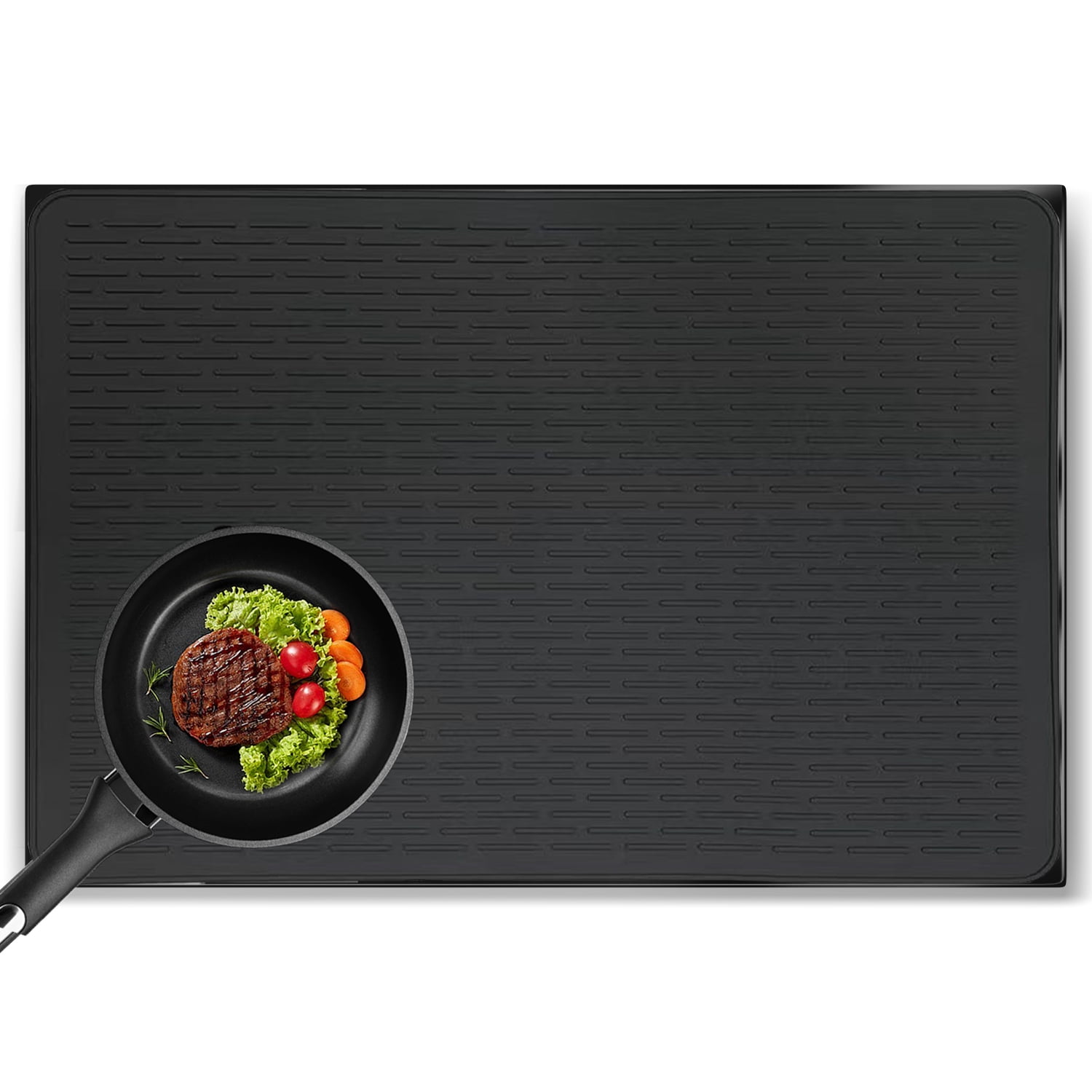 VoltCuisine 30 inch Stove Top Covers Food Grade Heavy Duty Silicone Glass Stove Top Cover Protector