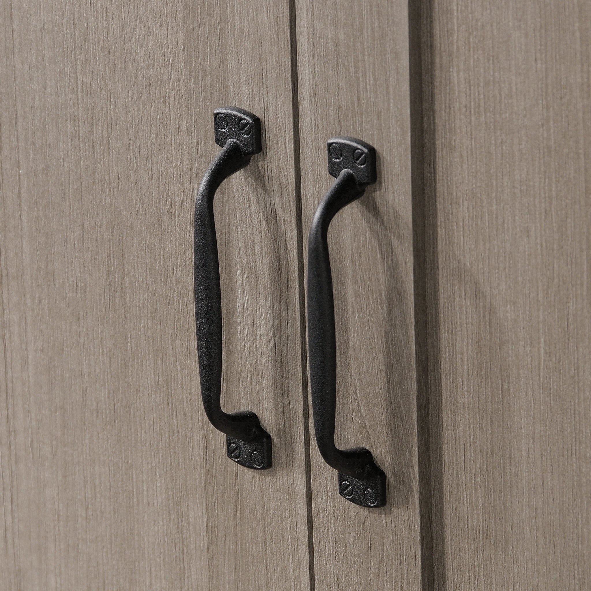 Sauder Select Storage Cabinet, Silver Sycamore Finish